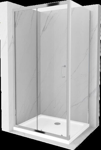 Suihkukaappi Mexen Apia altaalla ja sifonilla, 110 x 100 cm, Chrome hinta ja tiedot | Suihkukaapit ja suihkunurkat | hobbyhall.fi