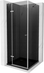 Suihkukaappi Mexen Roma altaalla ja sifonilla, Graphite+Black/Chrome, 80 x 80 cm hinta ja tiedot | Suihkukaapit ja suihkunurkat | hobbyhall.fi