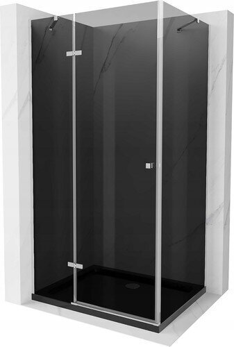 Suihkukaappi Mexen Roma altaalla ja sifonilla, Graphite+Black/Chrome, 80 x 100 cm hinta ja tiedot | Suihkukaapit ja suihkunurkat | hobbyhall.fi