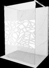 Suihkuseinä Mexen Kioto, kromi/valkoinen kuvio, 100 x 200 cm hinta ja tiedot | Suihkuseinät ja -ovet | hobbyhall.fi
