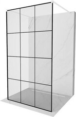 Suihkuseinä Mexen Kioto, valkoinen/musta kuvio, 100 x 200 cm hinta ja tiedot | Suihkuseinät ja -ovet | hobbyhall.fi