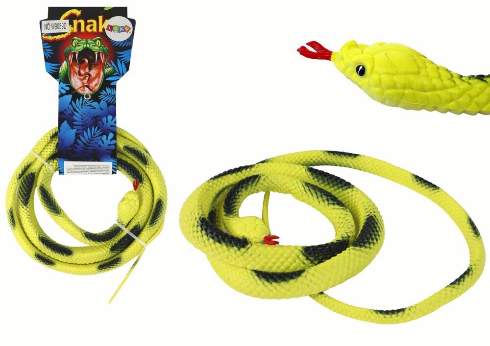 Kumikäärme, keltainen, 130 cm hinta ja tiedot | Poikien lelut | hobbyhall.fi