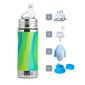 Pura Kiki Nokkapullo 325 ml, 6+ kk, aqua swirl / SET hinta ja tiedot | Tuttipullot ja tarvikkeet | hobbyhall.fi