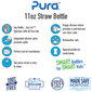 Pura Kiki Pillipullo 325 ml, 9+ kk, steel with slate bumper / SET hinta ja tiedot | Tuttipullot ja tarvikkeet | hobbyhall.fi