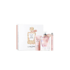 Kosmetiikkasetti Lancome La Vie Est Belle Soleil Cristal naisille: parfum EDP, 50 ml + parfum EDP, 10 ml + vartalovoide, 50 ml hinta ja tiedot | Lancôme Hajuvedet ja kosmetiikka | hobbyhall.fi