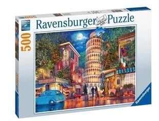 Ravensburger Puzzle: Ilta Pisassa (500pcs) (17380) hinta ja tiedot | Palapelit | hobbyhall.fi