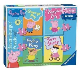 Ravensburger ensimmäinen palapeli: Peppa Pig (06960) hinta ja tiedot | Palapelit | hobbyhall.fi