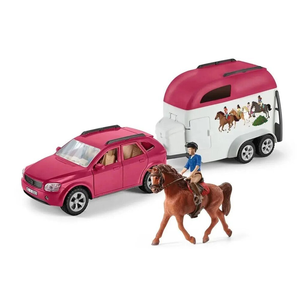 Figuurisarja Auto Trailer Basic Horse Club hinta ja tiedot | Tyttöjen lelut | hobbyhall.fi