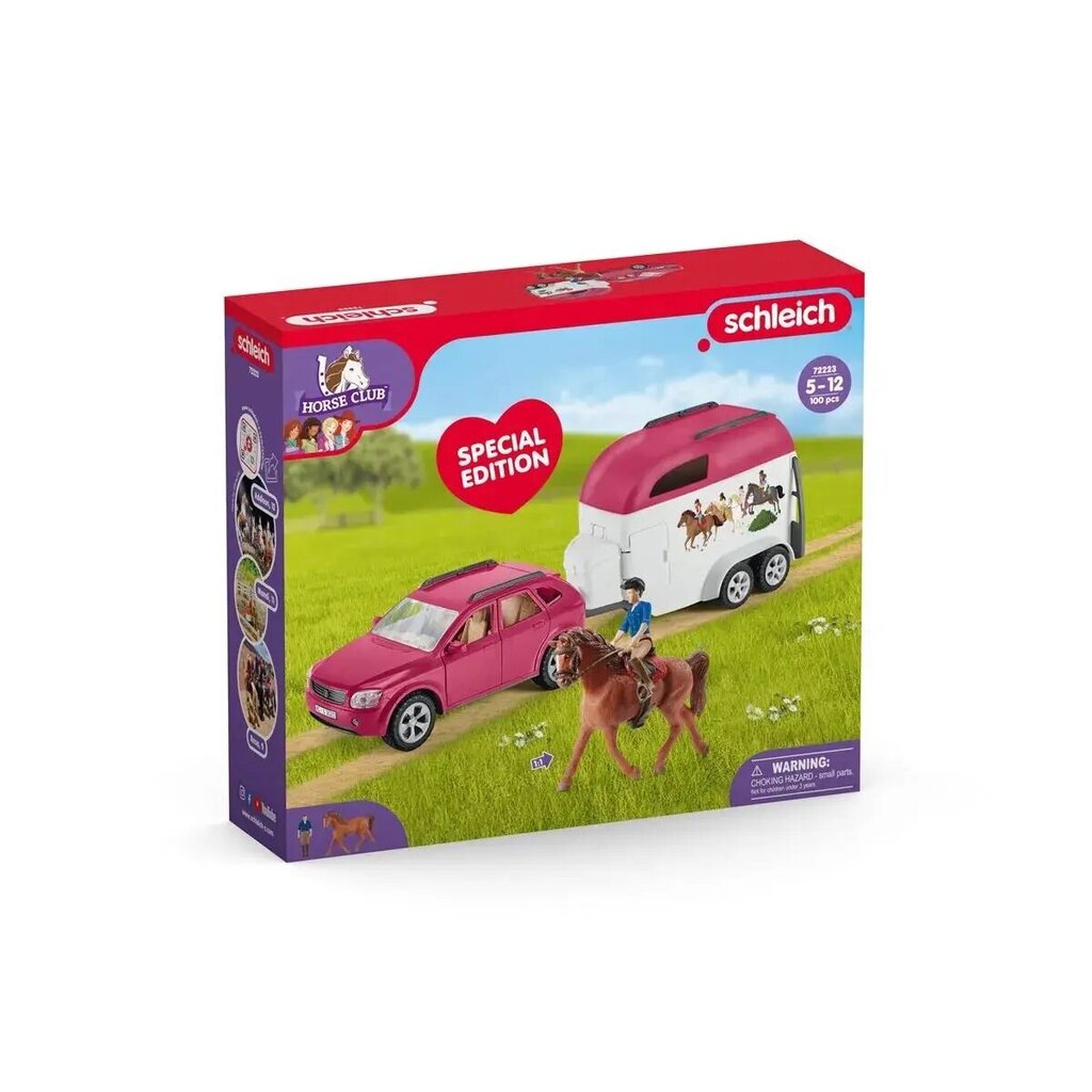 Figuurisarja Auto Trailer Basic Horse Club hinta ja tiedot | Tyttöjen lelut | hobbyhall.fi