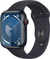 APPLE Watch Series 9 GPS + Cellular 45mm Midnight Aluminium Case with Midnight Sport Band - M/L hinta ja tiedot | Älykellot | hobbyhall.fi