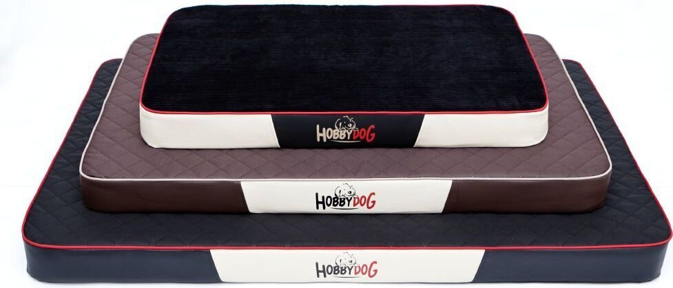 Koiran patja Hobbydog Premium Velvet Black, XL, 120x80 cm hinta ja tiedot | Pedit ja pesät | hobbyhall.fi