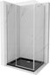 Suihkukaappi Mexen Roma altaalla ja sifonilla, Chrome+Black/Chrome, 80 x 120 cm hinta ja tiedot | Suihkukaapit ja suihkunurkat | hobbyhall.fi