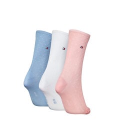 Tommy Hilfiger naisten sukat 3 kpl, pinkki-valkoinen-vaaleansininen hinta ja tiedot | Tommy Hilfiger Naisille | hobbyhall.fi