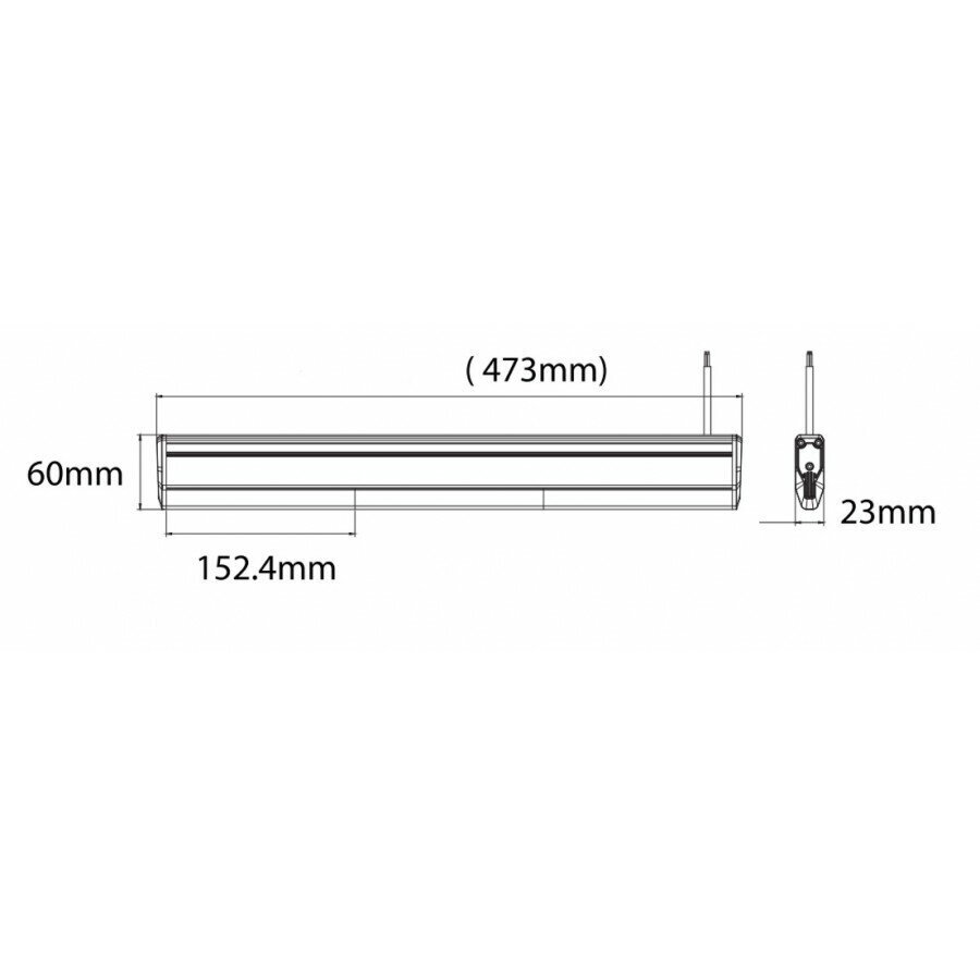 Super Slim LED-varoitusvalotanko TruckLed BLK0044 hinta ja tiedot | Seinävalaisimet | hobbyhall.fi