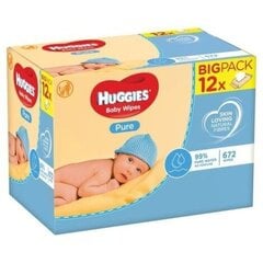 Huggies Pure kosteuspyyhkeet 672 kpl hinta ja tiedot | Huggies Lapset | hobbyhall.fi