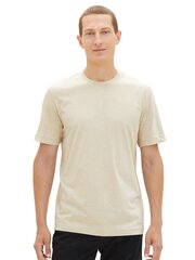 Tom Tailor miesten T-paita 1037837*32453, beige 4067261312071 hinta ja tiedot | Miesten T-paidat | hobbyhall.fi
