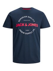 Miesten Jack & Jones T-paita 12235234*03, laivastonsininen 5715426264824 hinta ja tiedot | Miesten T-paidat | hobbyhall.fi