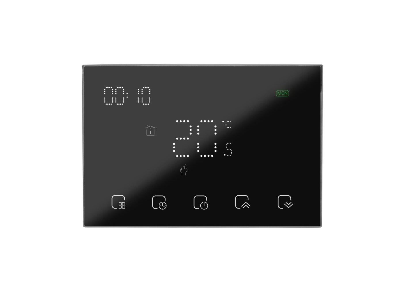 Älytermostaatti Spring TR8000-RWB, langaton termostaatti, musta hinta ja tiedot | Lattialämmitys | hobbyhall.fi