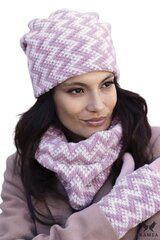 KAMEA naisten hattu MADISON*01, roosa/valkoinen hinta ja tiedot | Naisten päähineet | hobbyhall.fi