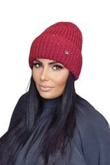 KAMEA naisten hattu MOHANA*04, punainen hinta ja tiedot | Naisten päähineet | hobbyhall.fi