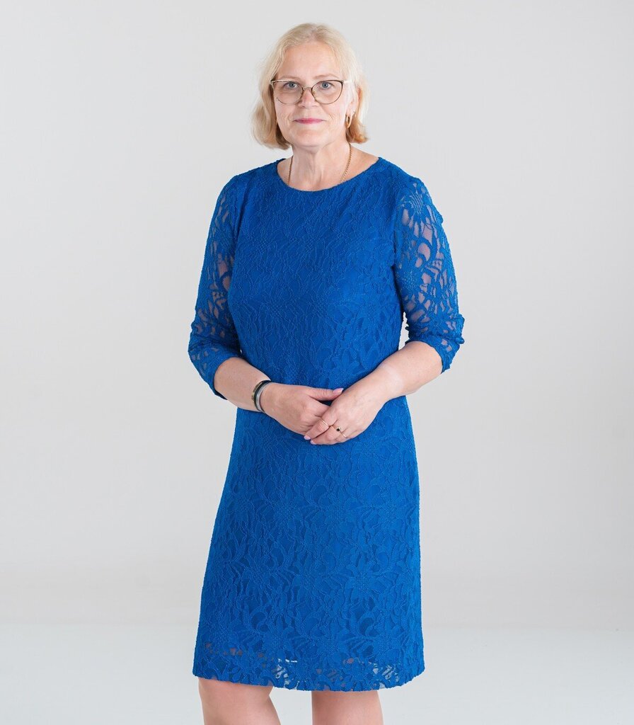 Hansmark naisten mekko Kevanna-L 66155*01, sähkönsininen 4741653004682 hinta ja tiedot | Mekot | hobbyhall.fi