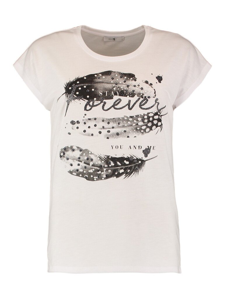 Hailys naisten t-paita TONJA TS*02, valkoinen 4067218805793 hinta ja tiedot | Naisten T-paidat | hobbyhall.fi