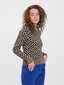 Vero Moda naisten pusero 10296068*01, beige/musta 5715433396105 hinta ja tiedot | Naisten neulepuserot | hobbyhall.fi