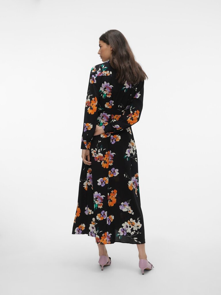 Vero Moda naisten mekko 10294989*02, musta/oranssi 5715428587594 hinta ja tiedot | Mekot | hobbyhall.fi