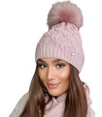 Kamea naisten hattu LAMIS*08, vaaleanpunainen 5903246770476 hinta ja tiedot | Naisten päähineet | hobbyhall.fi