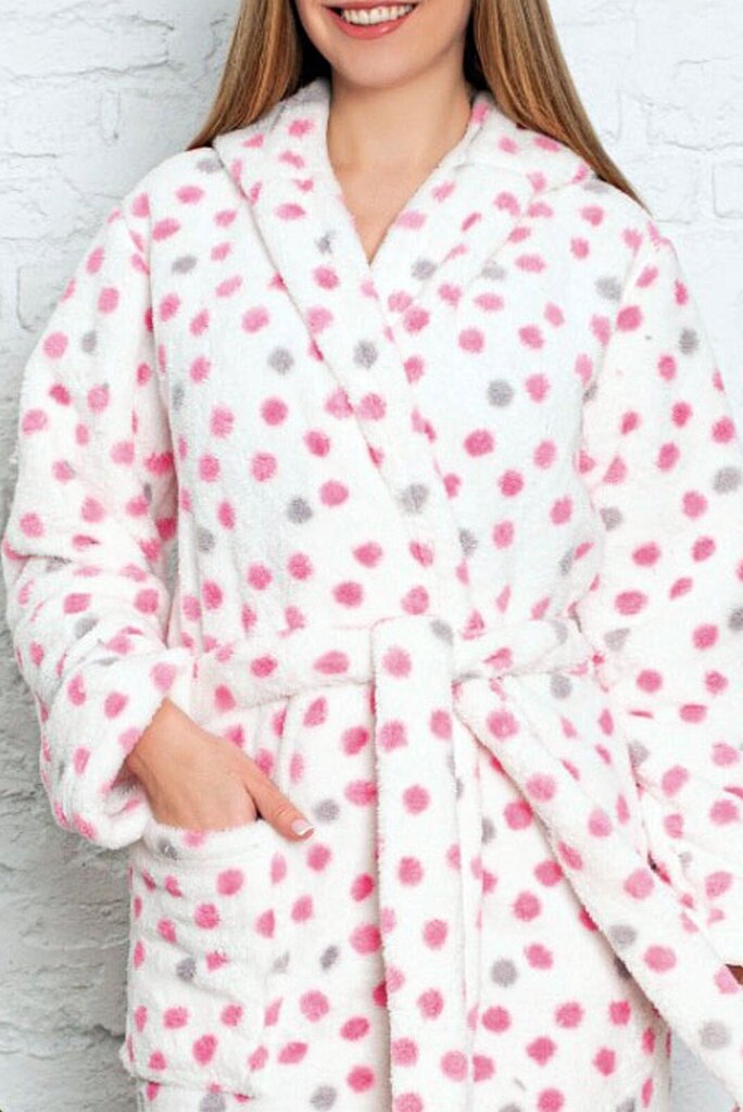 Cocoon Naisten takki 5830160 01, valkoinen punainen 5830160*01-S hinta ja tiedot | Yöasut ja pyjamat | hobbyhall.fi