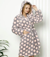 Naisten Cocoon-takki 583011 01, harmaa/vaaleanpunainen 583011*01-XL hinta ja tiedot | Yöasut ja pyjamat | hobbyhall.fi