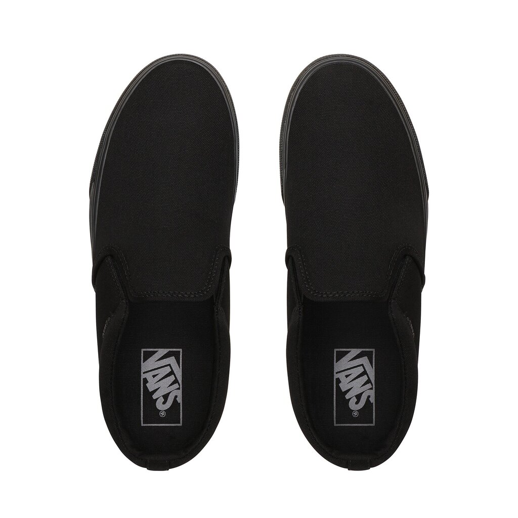 Vans Naisten tennarit Asher VN000SEQ*186, musta/musta 732075215408 hinta ja tiedot | Naisten urheilu- ja vapaa-ajan kengät | hobbyhall.fi