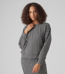 Vero Moda naisten collegepaita 10300870*01, musta valkoinen 5715507769699 hinta ja tiedot | Naisten neulepuserot | hobbyhall.fi