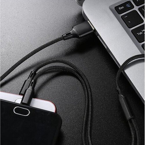 USB-kaapeli 3in1 hinta ja tiedot | Puhelimen laturit | hobbyhall.fi