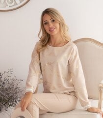 Naisten pusero 221186 01, beige/kulta 221186*01-XL hinta ja tiedot | Naisten T-paidat | hobbyhall.fi