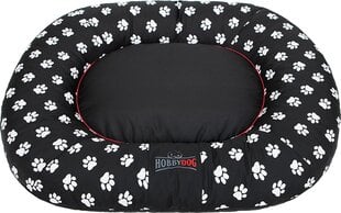 Hobbydog koiranpesä Ponton Prestige, XXXL, Black Paws, 130x100 cm hinta ja tiedot | Pedit ja pesät | hobbyhall.fi