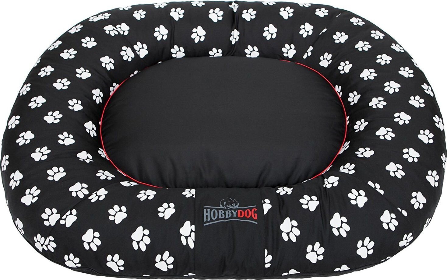 Hobbydog koiranpesä Ponton Prestige, XL, Black Paws, 100x78 cm hinta ja tiedot | Pedit ja pesät | hobbyhall.fi