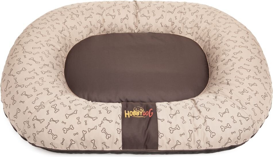 Hobbydog koiranpesä Ponton Prestige, XL, Beige Bones, 100x78 cm hinta ja tiedot | Pedit ja pesät | hobbyhall.fi