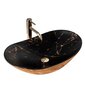 Pesuallas REA Royal In Black Marble Gold hinta ja tiedot | Pesualtaat | hobbyhall.fi