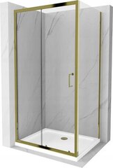 Suihkukaappi Mexen Apia altaalla ja sifonilla, Gold+White/Gold, 90 x 70 cm hinta ja tiedot | Suihkukaapit ja suihkunurkat | hobbyhall.fi