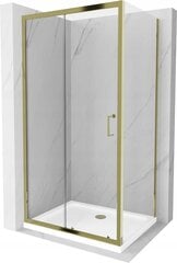 Suihkukaappi Mexen Apia altaalla ja sifonilla, Gold+White/Gold, 90 x 100 cm hinta ja tiedot | Suihkukaapit ja suihkunurkat | hobbyhall.fi