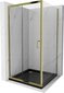 Suihkukaappi Mexen Apia altaalla ja sifonilla, Gold+Black/Gold, 90 x 90 cm hinta ja tiedot | Suihkukaapit ja suihkunurkat | hobbyhall.fi