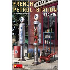 Liimattava pienoismalli MiniArt 35616 French Petrol Station 1930-40S 1/35 hinta ja tiedot | Koottavat pienoismallit | hobbyhall.fi