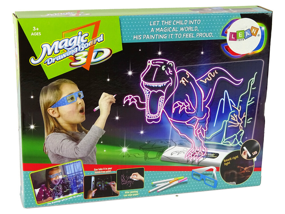 Magic 3D-piirustuslauta hinta ja tiedot | Kehittävät lelut | hobbyhall.fi