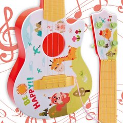 Lasten akustinen kitara 43 cm, Woopie, punainen hinta ja tiedot | Kehittävät lelut | hobbyhall.fi