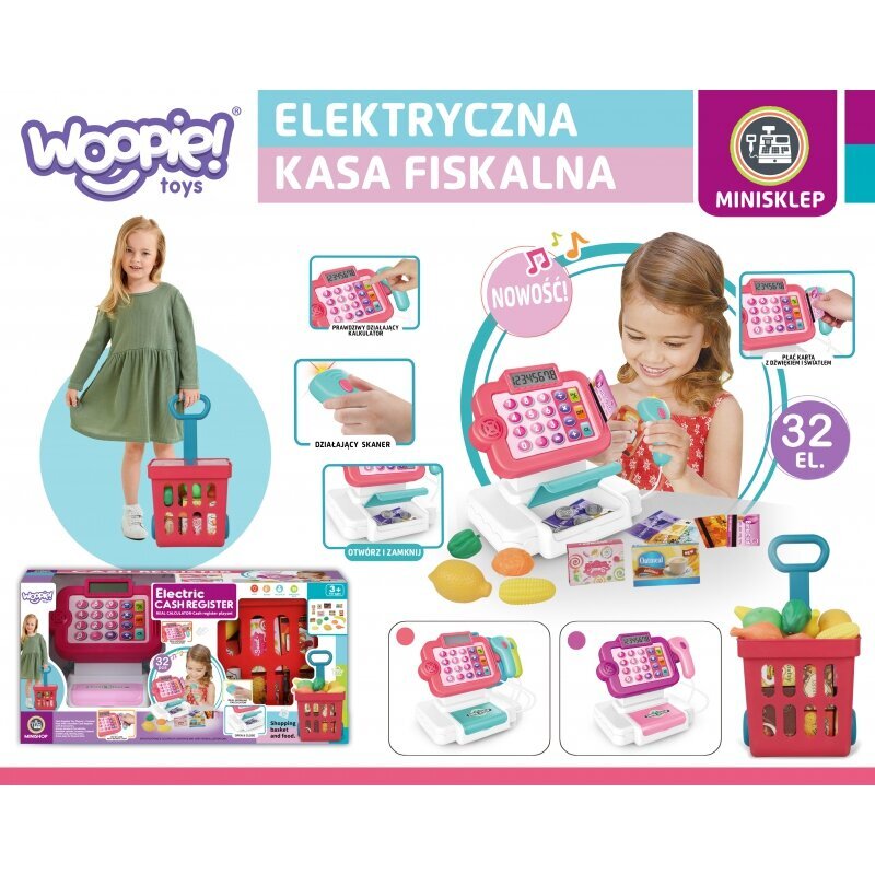 Lelukassa ostoskorilla ja tarvikkeilla, Woopie hinta ja tiedot | Tyttöjen lelut | hobbyhall.fi