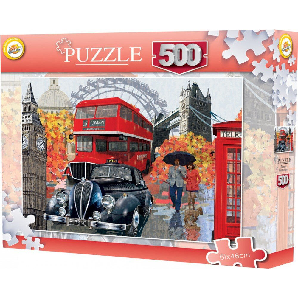 Puzzle City London, 500 kappaletta. hinta ja tiedot | Palapelit | hobbyhall.fi