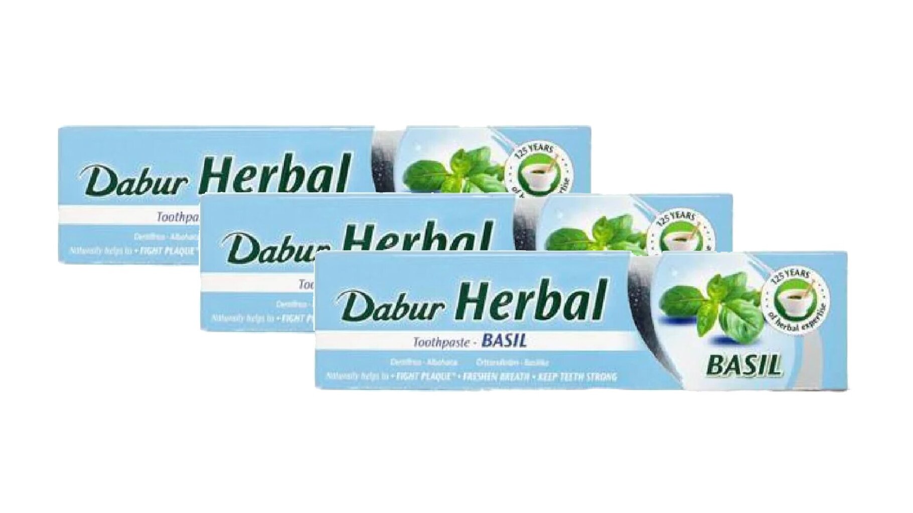 Yrttihammastahna Dabur Herbal Basil, 3x100 ml hinta ja tiedot | Suuhygienia | hobbyhall.fi