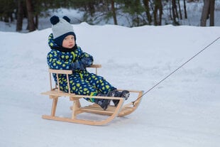 Puinen kelkka selkänojalla, 73 cm hinta ja tiedot | Pulkat, liukurit ja kelkat | hobbyhall.fi