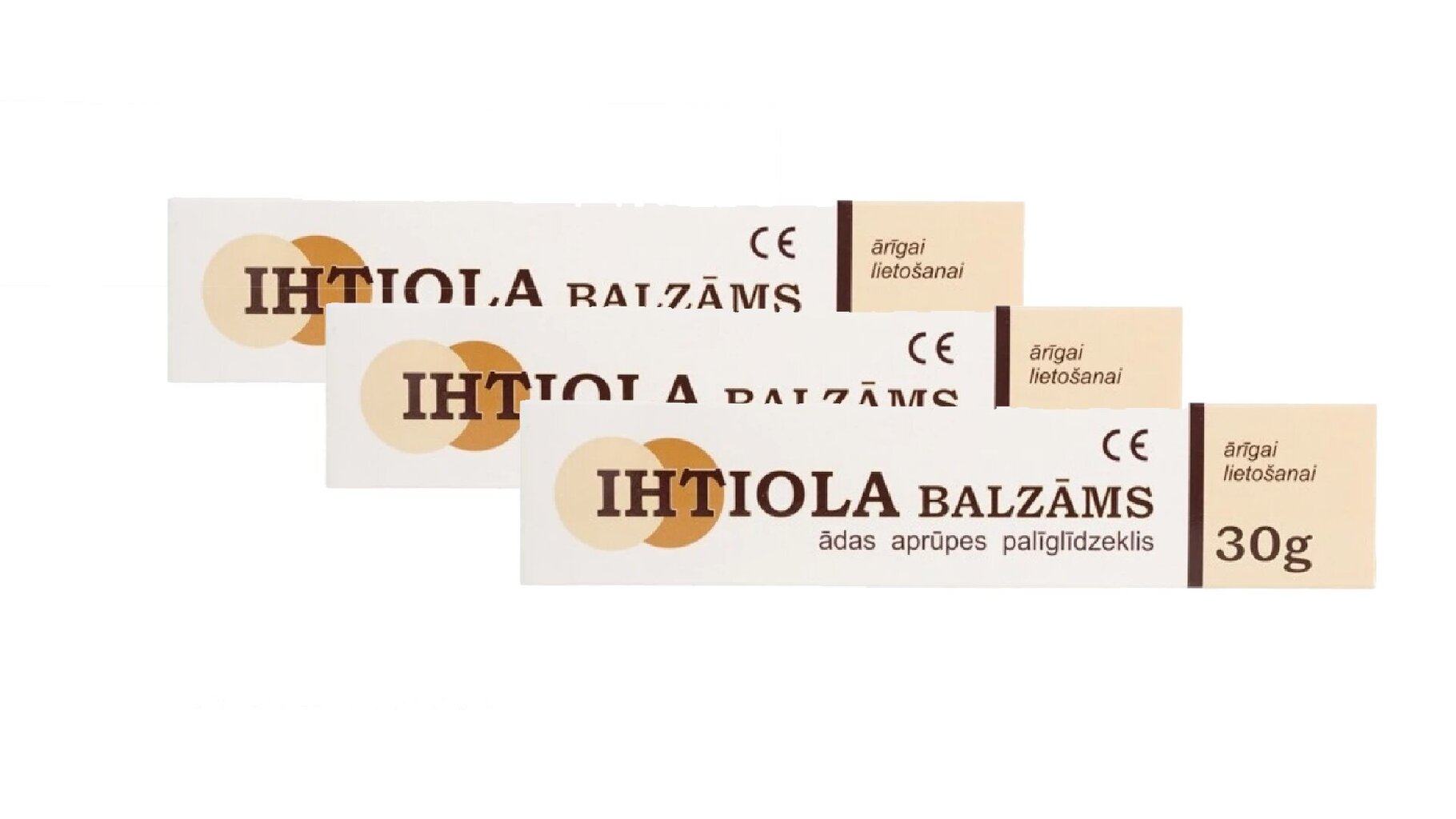 Balsami Ihtiola 10 %, 3x30 g hinta ja tiedot | Voiteet ja geelit | hobbyhall.fi